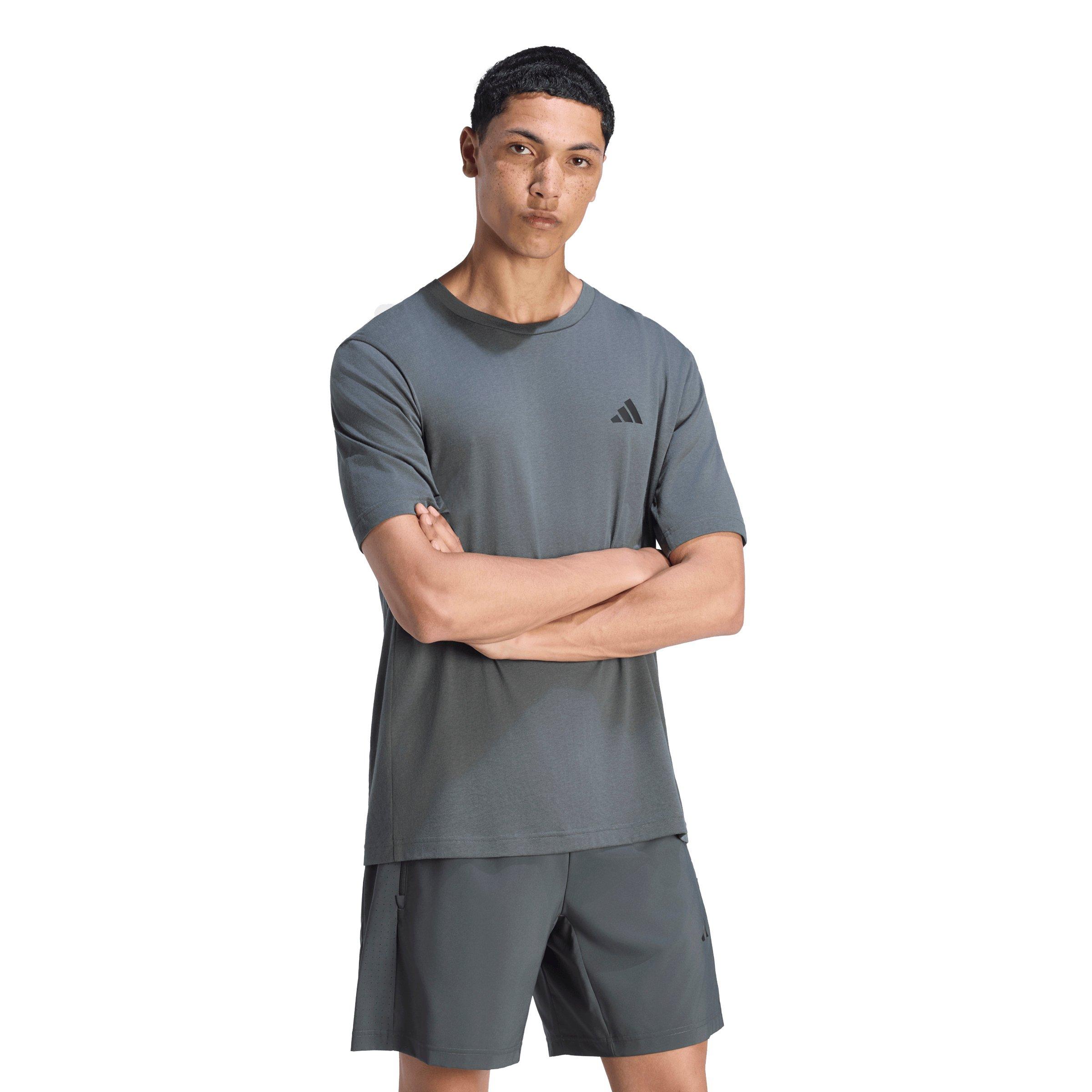 adidas Men's Workout Essentials Feelready T-Shirt -Ivy Grey - IVY GREY
